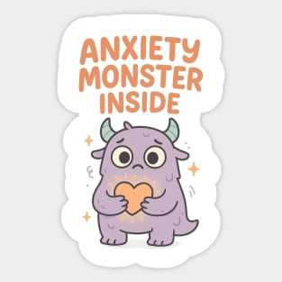 Anxiety Monster Inside Sticker